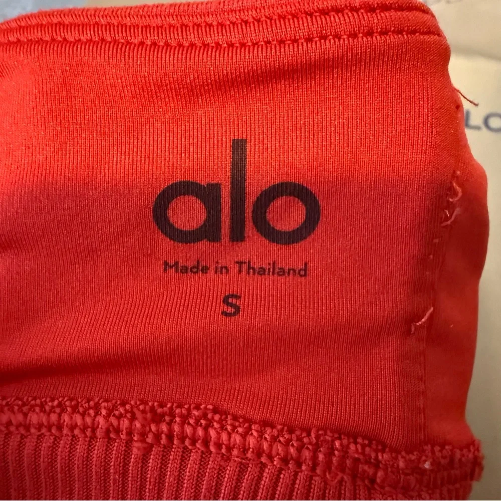 ALO Yoga Vibrant Red Sports Bra